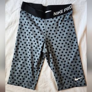 Nike Pro Dri-Fit Polka Dot Spandex Compression Shorts Size Medium